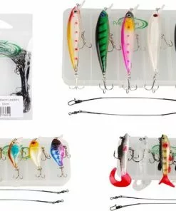 Korting 🛒 PredaCon Kunstaas Kerstpakket - Kerstcadeau Voor Vissers - Met Pluggen, Crankbaits, Softbaits & Stalen Onderlijnen - Hengelsport Kado Voor Roofvissers - Kunstaas Pakket ✨ -Kamperen-outdoor Verkoopwinkel 550x427 3