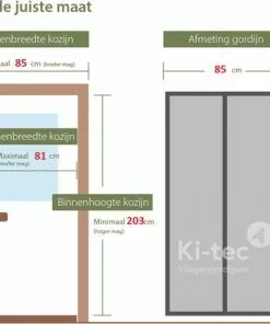 Goedkoopste ✨ Ki-tec Magnetisch Vliegengordijn | 85 X 205 Cm | Zelfsluitend | A Kwaliteit 🔥 -Kamperen-outdoor Verkoopwinkel 550x433 5