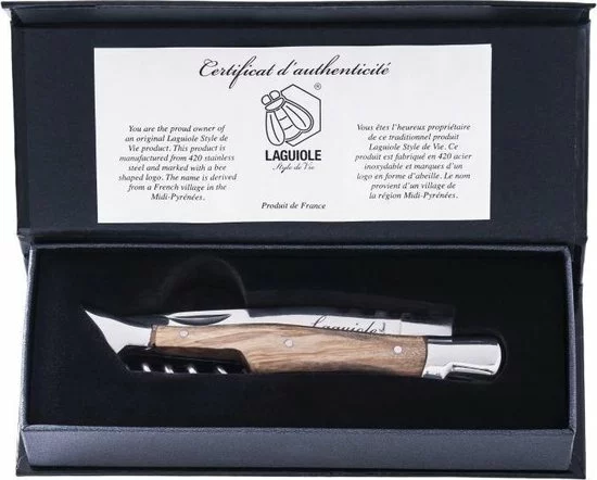 Goedkoopste π Laguiole Style De Vie Zakmes - Met Kurkentrekker - In Giftbox π 1 Goedkoopste π Laguiole Style De Vie Zakmes - Met Kurkentrekker - In Giftbox π