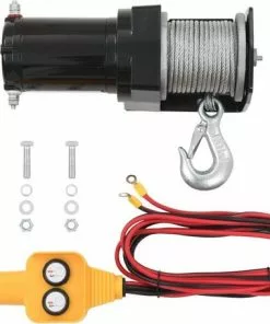 Uitgang 🌟 VidaXL Elektrische Lier 12V 907 Kg Met Afstandsbediening 🔔 -Kamperen-outdoor Verkoopwinkel 550x455