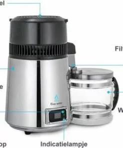 Beste deal 🔔 Elixer Water Deluxe - Waterdestilleerder - Destilleerapparaat - RVS - Water Destilleren - Met 4L Glazen Kan 😀 -Kamperen-outdoor Verkoopwinkel 550x457 4