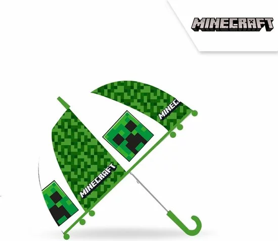 Uitgang ๐ Minecraft Paraplu 45CM - Transparant - Groen ๐ 1 Uitgang ๐ Minecraft Paraplu 45CM - Transparant - Groen ๐