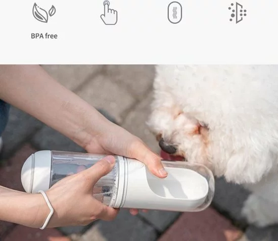 Goedkoop π LuxeBass Draagbare Drinkfles Voor Honden Met Waterdispenser Voor Huisdieren - Bidon - Honden Drinkfles - Waterfles, Reizen, Drinken Voor Drinkflessen, Voor Buiten, (wit) π 8 Goedkoop π LuxeBass Draagbare Drinkfles Voor Honden Met Waterdispenser Voor Huisdieren - Bidon - Honden Drinkfles - Waterfles, Reizen, Drinken Voor Drinkflessen, Voor Buiten, (wit) π - Afbeelding 8
