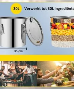 Beste deal π Vevor™ Vevor® Destilleerapparaat - Destileerketel - Fermentatie Set - Distilleerketel Voor Alcohol - 12 Liter - RVS π 12 Beste deal π Vevor™ Vevor® Destilleerapparaat - Destileerketel - Fermentatie Set - Distilleerketel Voor Alcohol - 12 Liter - RVS π -Kamperen-outdoor Verkoopwinkel 550x478 2