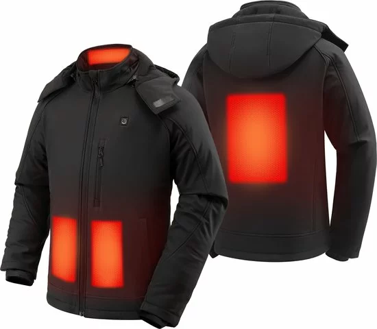 Beste deal 🥰 Sailwind Verwarmde Jas / Soft Shell / Heren / Zwart Incl. Powerbank ⭐ 4 Beste deal 🥰 Sailwind Verwarmde Jas / Soft Shell / Heren / Zwart Incl. Powerbank ⭐ - Afbeelding 4