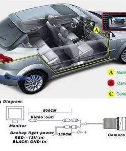 Nieuw 👍 HaverCo Achteruitrijcamera Compact / 170 Graden Wide-view / Kleur / Waterproof ⭐ -Kamperen-outdoor Verkoopwinkel 550x482 5