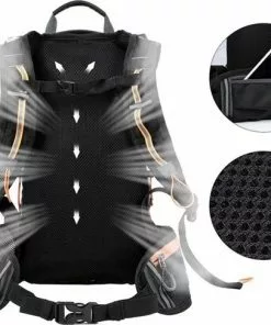 Uitgang 😉 West Biking Ultralichte Drinkrugzak | Lichte Hydro Rugzak | Outdoor Sporten Hardlopen Klimmen Pouch Fietsen Wandelen | Waterafstotende Fiets Rugzak – 10 L Zwart/Oranje ⭐ -Kamperen-outdoor Verkoopwinkel 550x486 5