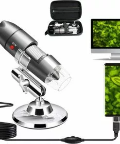 Top 10 ✔️ A.K.A. USB Microscoop Camera 40X Tot 1000X - Digitale Microscoop Met Metalen Stand & Draagtas Compatibel Met Android Windows 7 8 10 Linux Mac, Draagbare Microscoop Camera Voor Kinderen Stude 🔔