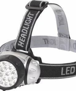 Gloednieuw 🥰 BES LED LED Hoofdlamp - Aigi Slico - Waterdicht - 50 Meter - Kantelbaar - 23 LED's - 1.1W - Zilver | Vervangt 9W 😀