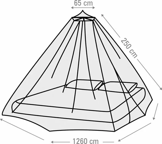 Coupon π Abbey Camp Klamboe - 2-persoons - Polyester - Wit β 4 Coupon π Abbey Camp Klamboe - 2-persoons - Polyester - Wit β - Afbeelding 4