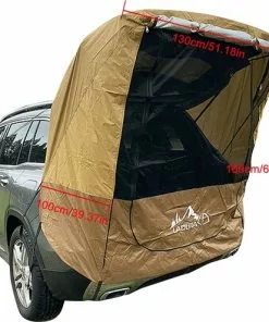 Flash-uitverkoop 👍 Temz® Auto Tent - Bustent - Kofferbak Tent - Autotent - Kleptent - Bus Tent - Tent Voor Auto - Campertent - Voortent Caravan - Camper Tent - Tent - Tent Kofferbak - Bruin ⌛ -Kamperen-outdoor Verkoopwinkel 550x495 1