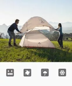 Beste deal 🛒 Cloud Up 1 Upgraded - Naturehike® - 1 Persoons Tent - Lichtgewicht Tent - Incl. Grondzeil - 210T 3000mm - Outdoor - Waterdicht - Hiking & Wandelen ✔️ -Kamperen-outdoor Verkoopwinkel 550x495 4