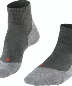 Promo 👍 FALKE TK5 Wander Short Wandelsokken Kort Zacht Thermisch Anti-blaar Antizweet Zonder Motief Met Elastische Boord Admend Merinowol Grijs Heren Sportsokken - Maat 42-43 👏 -Kamperen-outdoor Verkoopwinkel 550x495 5
