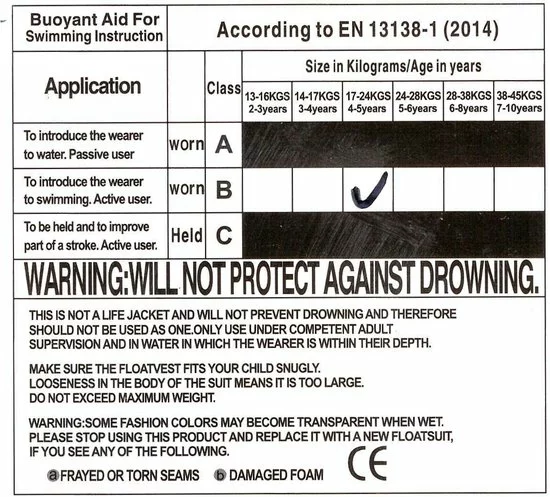 Gloednieuw β EasySwim Pro - Drijfpakje - Zwemvest & Zwembroek - Blauw - L : 24-28 Kg π 7 Gloednieuw β EasySwim Pro - Drijfpakje - Zwemvest & Zwembroek - Blauw - L : 24-28 Kg π - Afbeelding 7