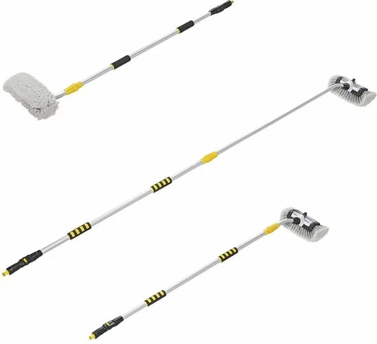 Gloednieuw π ProPlus Pro Plus 3D - Wasborstel - Telescopische Steel - Met Zeepreservoir - 2,5 Meter π 6 Gloednieuw π ProPlus Pro Plus 3D - Wasborstel - Telescopische Steel - Met Zeepreservoir - 2,5 Meter π - Afbeelding 6