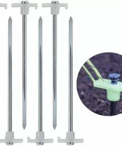Aanbiedingen 😀 Lightpegs Lichtgevende Stalen Tentharing – 23cm – 6 Stuks | Glow In The Dark Camping Tentspijkers | Tentharingen Voor Kamperen En Outdoor 🥰