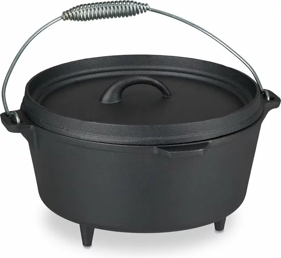 Coupon β Relaxdays Dutch Oven Bbq - 24 Cm - Gietijzeren Pan Met Deksel - Braadpan - Vuurpan Camping π₯ 7 Coupon β Relaxdays Dutch Oven Bbq - 24 Cm - Gietijzeren Pan Met Deksel - Braadpan - Vuurpan Camping π₯ - Afbeelding 7