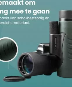 Kopen 🧨 L.O.B. GOODS Luxe Monokijker Groen 12x50 - Monoculair Verrekijker - Vogelkijker - Spotting Scope - Telefoonhouder - Opberghoes - Handriem - Compact & Licht 🔥 -Kamperen-outdoor Verkoopwinkel 550x506 5