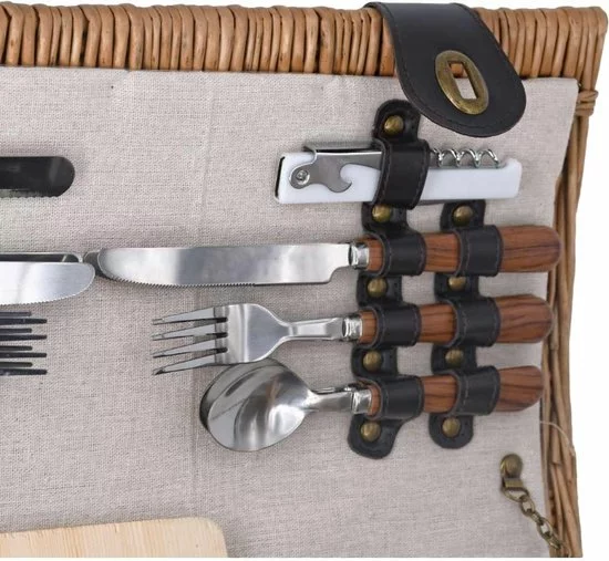 Coupon π― Les Jardins De La Comtesse Picknickmand Bourgogne - Volledig Geïsoleerd - Inclusief Servies En Bestek - Voor 4 Personen β 2 Coupon π― Les Jardins De La Comtesse Picknickmand Bourgogne - Volledig Geïsoleerd - Inclusief Servies En Bestek - Voor 4 Personen β - Afbeelding 2