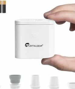 Begroting 🛒 Flextail Gear Tropo 2 Luchtbedpomp - Opblaaspomp Op Batterijen - Wit 🎉