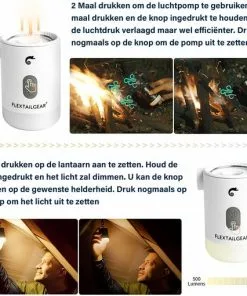 Promo ⌛ Flextail Gear Max Pump 2 Pro Luchtbedpomp - 4 In 1 - Luchtpomp, Lantaarn, Vacuümpomp, Noodpowerbank - Oranje 🤩 -Kamperen-outdoor Verkoopwinkel 550x510 6