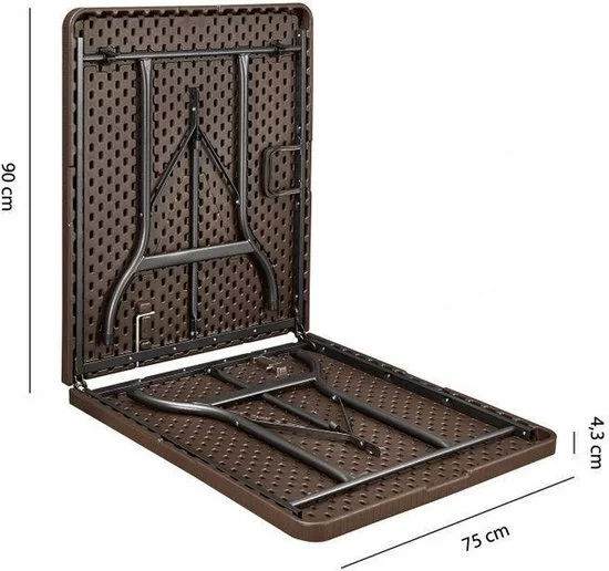 Uitgang π Viking Choice Opklapbare Tafel - 180 Cm Lang - Bruin π₯° 3 Uitgang π Viking Choice Opklapbare Tafel - 180 Cm Lang - Bruin π₯° - Afbeelding 3