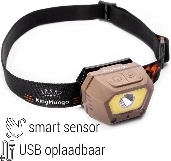 Nieuw π₯° Hoofdlamp LED Oplaadbaar Beige - Bewegingssensor - 300 Lumen - King Mungo KMHL034 π 2 Nieuw π₯° Hoofdlamp LED Oplaadbaar Beige - Bewegingssensor - 300 Lumen - King Mungo KMHL034 π - Afbeelding 2