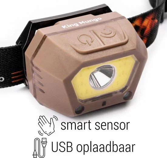 Nieuw π₯° Hoofdlamp LED Oplaadbaar Beige - Bewegingssensor - 300 Lumen - King Mungo KMHL034 π 1 Nieuw π₯° Hoofdlamp LED Oplaadbaar Beige - Bewegingssensor - 300 Lumen - King Mungo KMHL034 π