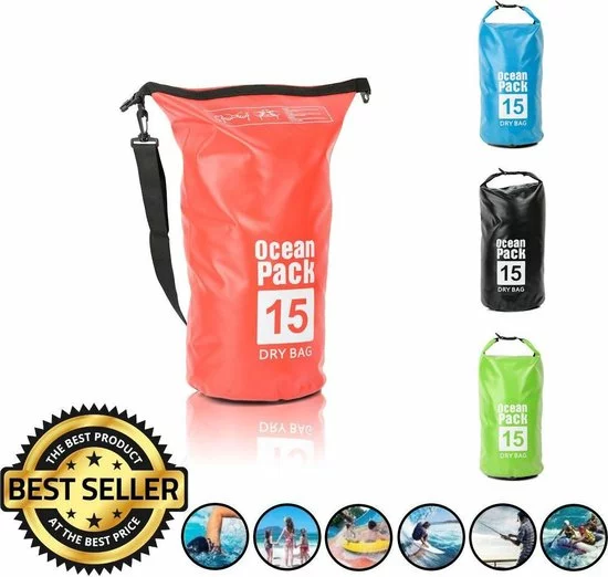 Aanbiedingen 🤩 Merkloos Decopatent® Waterdichte Tas - Dry Bag - 15L - Ocean Pack - Dry Sack - Survival Outdoor Rugzak - Drybags - Boottas - Zeiltas - Rood ✨ 1 Aanbiedingen 🤩 Merkloos Decopatent® Waterdichte Tas - Dry Bag - 15L - Ocean Pack - Dry Sack - Survival Outdoor Rugzak - Drybags - Boottas - Zeiltas - Rood ✨