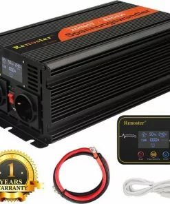 Nieuw 🎁 Edecoa Zuivere Sinus Omvormer 12V-230V - 2500/5000W 😉