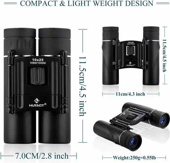 Gloednieuw π Merkloos Verrekijker Compact - 10x25 - Klein En Lichtgewicht - Rubberen Omhulsel - Mini Pocketverrekijker Met Volledig Gecoate Lens - Voor Op Reis, Wandelen, Vogels Kijken β¨ 6 Gloednieuw π Merkloos Verrekijker Compact - 10x25 - Klein En Lichtgewicht - Rubberen Omhulsel - Mini Pocketverrekijker Met Volledig Gecoate Lens - Voor Op Reis, Wandelen, Vogels Kijken β¨ - Afbeelding 6