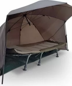 Beste deal 🥰 NGT - Karper Shelter Brolly + Stormpalen + Grondzeil ⌛ -Kamperen-outdoor Verkoopwinkel 550x528 2
