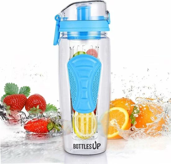 Top 10 β¨ BottlesUp Waterfles Met Fruit Infuser – Drinkfles Met Fruit Filter – Plastic Water Drink Fles – Sportfles – 100% BPA Vrij – Blauw - 900ML - Onbreekbaar π 1 Top 10 β¨ BottlesUp Waterfles Met Fruit Infuser – Drinkfles Met Fruit Filter – Plastic Water Drink Fles – Sportfles – 100% BPA Vrij – Blauw - 900ML - Onbreekbaar π
