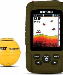 Kamperen-outdoor Verkoopwinkel 13 Nieuw π― LUCKY LAKER LUCKY Draagbare Sonar Viszoeker Bootdiepte Vissen Fischfinder Waterdicht Handheld Draadloze Visvinder Kajak Dieptemeter Voor Ijsvissers π