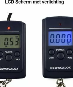 Coupon 🤩 Newacalox Digitale Weegschaal Met LCD Scherm 10g Tot 40kg - Hangweegschaal - Vis Weegschaal - Kofferweegschaal - Kofferweger - Bagageweger 😍 -Kamperen-outdoor Verkoopwinkel 550x534 2