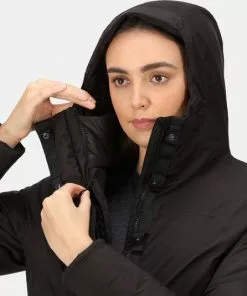 Groothandel 😍 Regatta, 👩 Womens Yewbank II Waterdichte Dames Winterjas, Zwart, Maat 40 🛒 -Kamperen-outdoor Verkoopwinkel 550x534 5