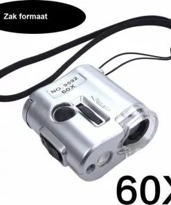 Flash-uitverkoop 🥰 DrPhone 60X Multi-functionele Microscoop Vergrootglas Met UV & Led Licht ✨