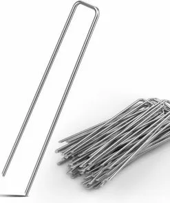 Top 10 🎉 Gardebruk Haringen Set Van 100 Gegalvaniseerd Staal LxØ 150x2,7mm 💯