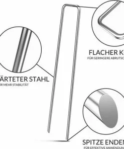 Top 10 🎉 Gardebruk Haringen Set Van 100 Gegalvaniseerd Staal LxØ 150x2,7mm 💯 -Kamperen-outdoor Verkoopwinkel 550x538 6