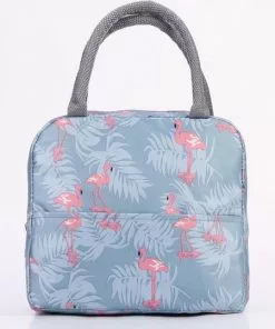 Beste Pirce 🔥 Marishop Koeltas - Lunchtas - Volwassenen En Kinderen - Compact & Handig: Zomer - Picknick -School - Lunch - Werk - Grijs Flamingo 😀