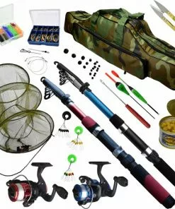 Nieuw ✨ Mivida - Hengelset - 19 Delige Hengelset - Hengelsport - Incl. Opbergtas - Telescopisch - Hengel - Watersport - Vishengel - Werphengel - Vishengel Set - Vishengel Kinderen ✔️