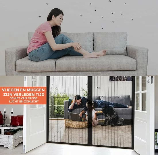 Uitgang βοΈ Nince Vliegengordijn - Deurhor - Deurgordijn - Maat 100 X 210 π 4 Uitgang βοΈ Nince Vliegengordijn - Deurhor - Deurgordijn - Maat 100 X 210 π - Afbeelding 4