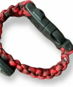 Gloednieuw β€οΈ Floz Design Floz Survival-armband Voor Kinderen - Multitool Voor Kinderen - 4 Functies - Rood π₯