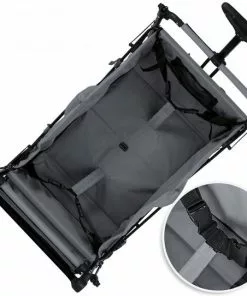 Nieuw 🛒 Rijoka Luxe Opvouwbare Bolderkar/Bolderwagen | Met Dakje En Draagtas | Marine Blauw 🔥 -Kamperen-outdoor Verkoopwinkel 550x542 2