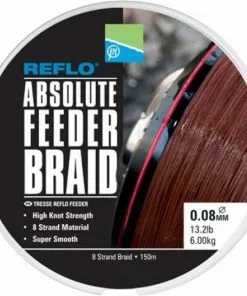 Top 10 👍 Preston Absolute Feeder Braid - 0.10mm - 150m - Gevlochten Lijn - Bruin 🔥 -Kamperen-outdoor Verkoopwinkel 550x547