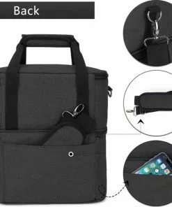 Top 10 ⭐ Luxja Melkpomp Opbergtas Voor Werkende Moeders, Tas Voor Melktransport Biedt Ruimte Voor Melkpompen En Koeltas (goed Geschikt Voor Spectra Melkpomp En Medela Koeltas), Zwart 🔥 -Kamperen-outdoor Verkoopwinkel 550x548 1