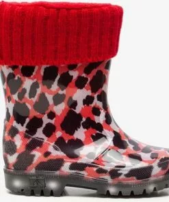 Promo 😍 Mountain Peak Gevoerde Regenlaarzen Met Lichtjes - Roze - Maat 31 ✨ -Kamperen-outdoor Verkoopwinkel 550x548 9