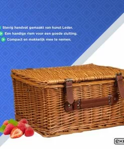 Flash-uitverkoop π EKEO Picknickmand 28-delig - Incl. Servies En Bestek - Picknickset Voor 4 Personen - Rieten Mand - PU-leer - Groen π 10 Flash-uitverkoop π EKEO Picknickmand 28-delig - Incl. Servies En Bestek - Picknickset Voor 4 Personen - Rieten Mand - PU-leer - Groen π -Kamperen-outdoor Verkoopwinkel 550x550 116