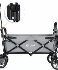 Nieuw 🛒 Rijoka Luxe Opvouwbare Bolderkar/Bolderwagen | Met Dakje En Draagtas | Marine Blauw 🔥 -Kamperen-outdoor Verkoopwinkel 550x550 120