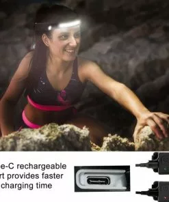 Kopen 🧨 EZMarkt Hoofdlamp Oplaadbaar - Te Bedienen Met Bewegingssensor - Oplaadbaar USB Type C - 200 Lumen - IPX6 Waterdicht - 46 Meter Bereik - 2 Verschillende Standen ✨ -Kamperen-outdoor Verkoopwinkel 550x550 13
